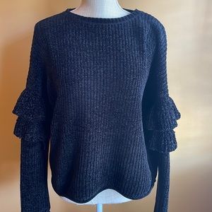 Black knitted sweater